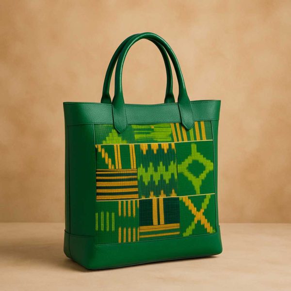 Kente Fabric Tote – Large - Image 5
