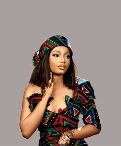 Geometric Ankara Dress