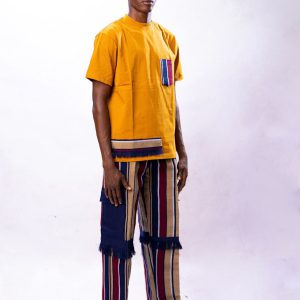 Men's Aso-oke pants and top AT48