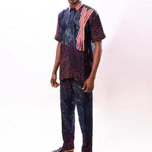 Men's Adire Chiffon Two-piece AT54
