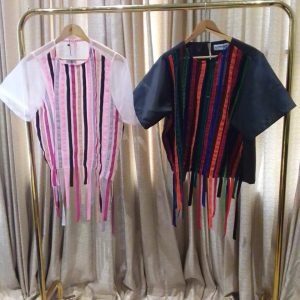 Short sleeves Multicoloured Stripes Top