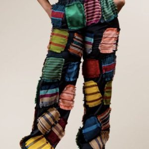 Multicolored Patch Pants